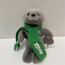 NWT vintage Coca Cola Bean Bag Plush Seal Green Scarf. Style 0123 Circa 1998