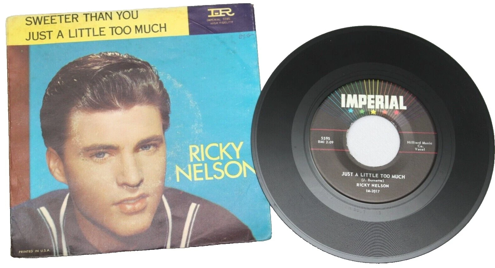 Ricky Nelson Rock Good Plus (G +) Sleeve Vinyl Records