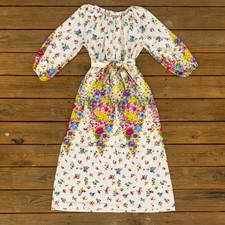 Vintage Floral House Dress By Lounge Craft Midcentury Mod Loungewear