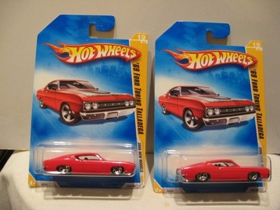 HOT WHEELS BASIC 1:64 2008 NEW MODELS 1969 FORD TORINO TALLADEGA  (2 CARS)