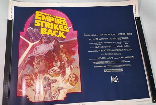 Original 1982 Star Wars Empire Strikes Back Theatrical Half Sheet Poster 22x28