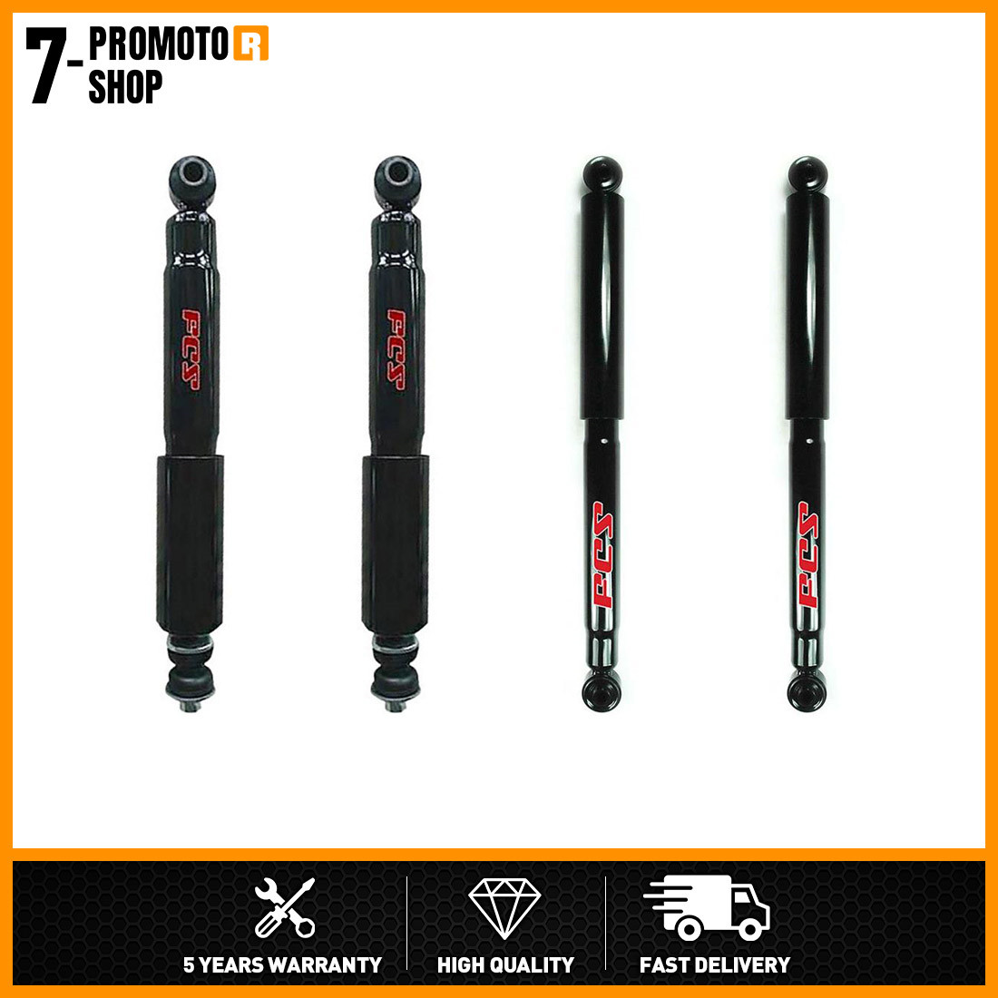 FCS Front & Rear 4PCS Shock Absorber Set For Dodge Ram 1500 2500 3500 RWD