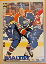 1995-96 Upper Deck Collector's Choice #191 Kirk Maltby Players Club