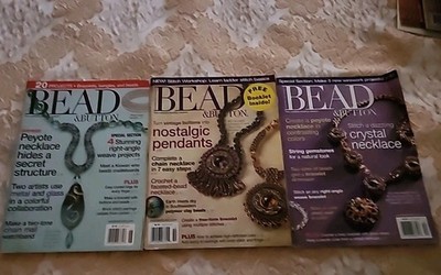 Bead and Button magazines back issues June/Oct/Dec.2007 Jewelry Beading Lot of 3