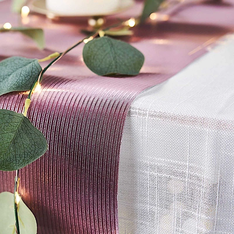 ROSE GOLD 12x108" Glitter Paper Disposable Table Runner RIDGE DESIGN Supplies - Image 2 of 4