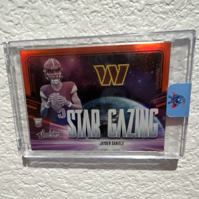 Panini 2024 Absolute Jayden Daniels orange /75 Star Gazing RC SG-JDS