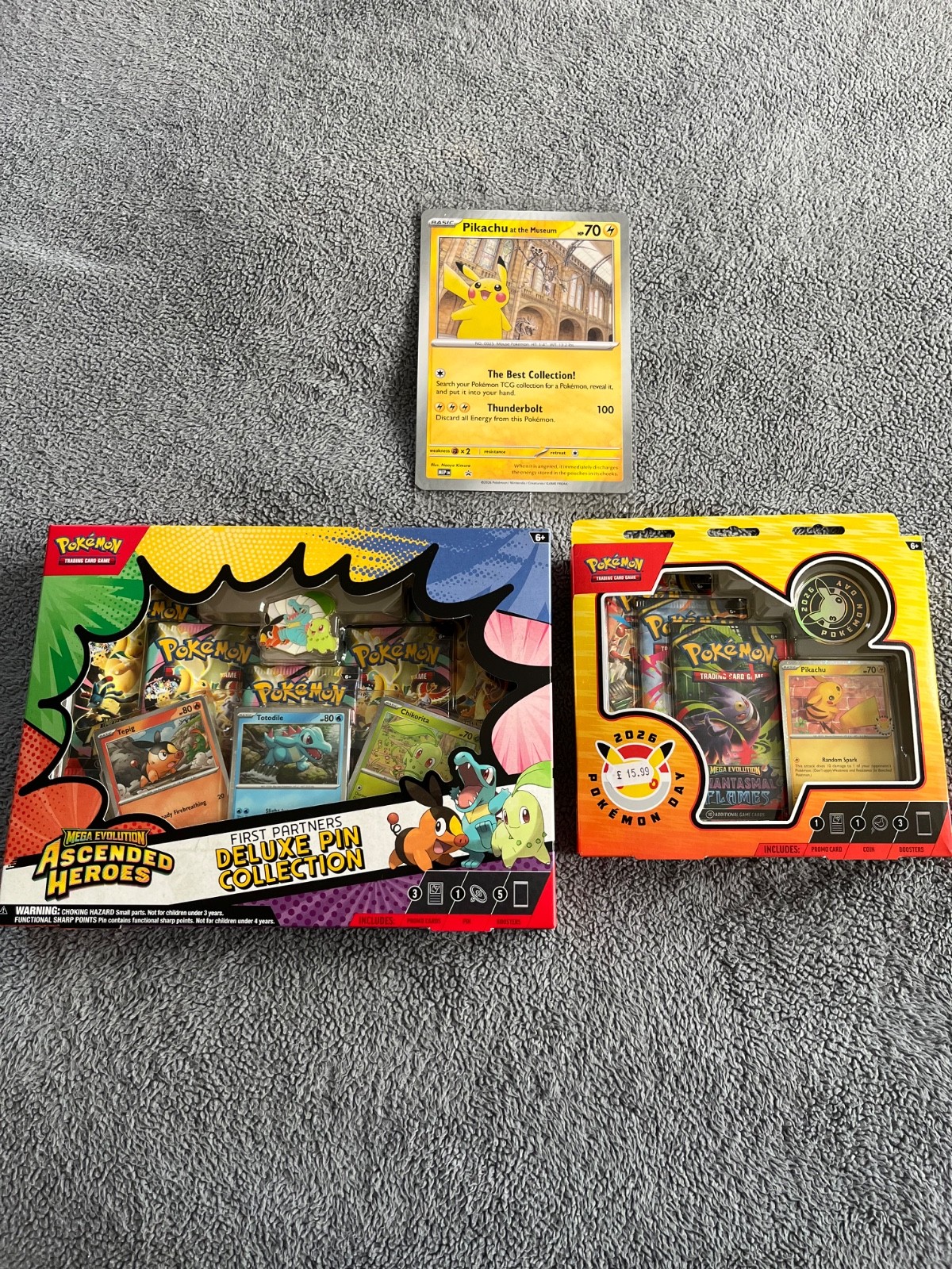 Pokemon TCG collection. Ascended Heroes, 30th anniversary, Pikachu at the Museum