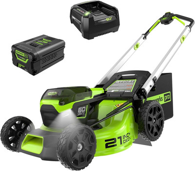 60V 21'' Cordless Lawn Mower with 5.0Ah Battery & Rapid Charger