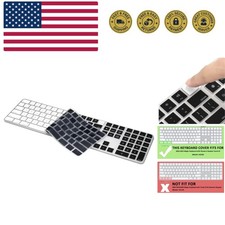 Ultra Thin Silicone Keyboard Cover Skin for 2023-2021 Magic Keyboard with Tou...