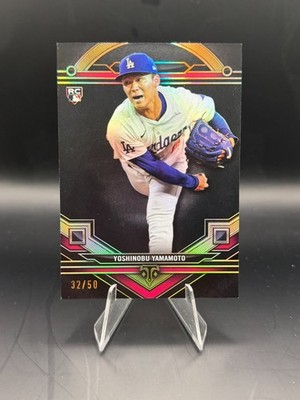 Yoshinobu Yamamoto 2024 Triple Threads ONYX /50 Rookie Black WS MVP RC Dodgers