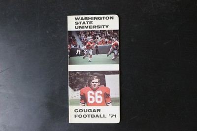 1971 Washington State University Cougar Football Program Schedule Guide