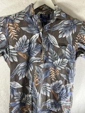 ono and company hawaiian shirt Medium Blue Floral Vacation Daily Casual Biz