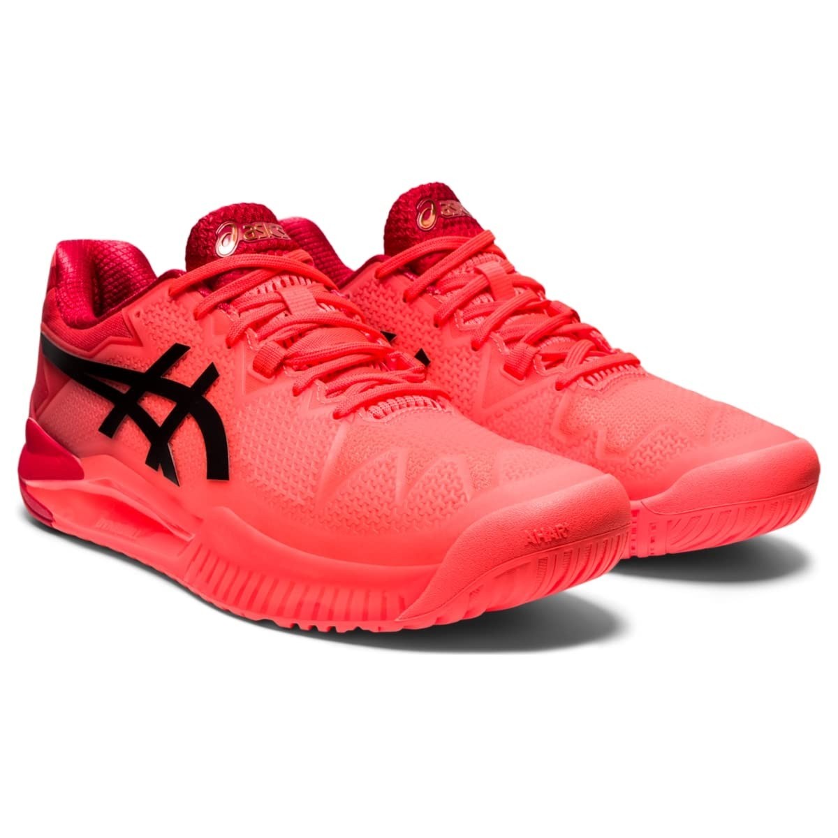 ASICS Gel-Resolution 8 Tokyo Mens Tennis Shoes 9 Sunrise Red Black