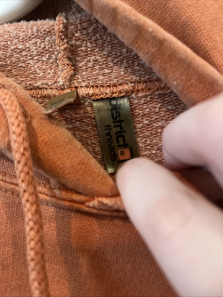 Moletom com capuz laranja dansko tamanho grandes fios distritais  - Imagem 3 de 4