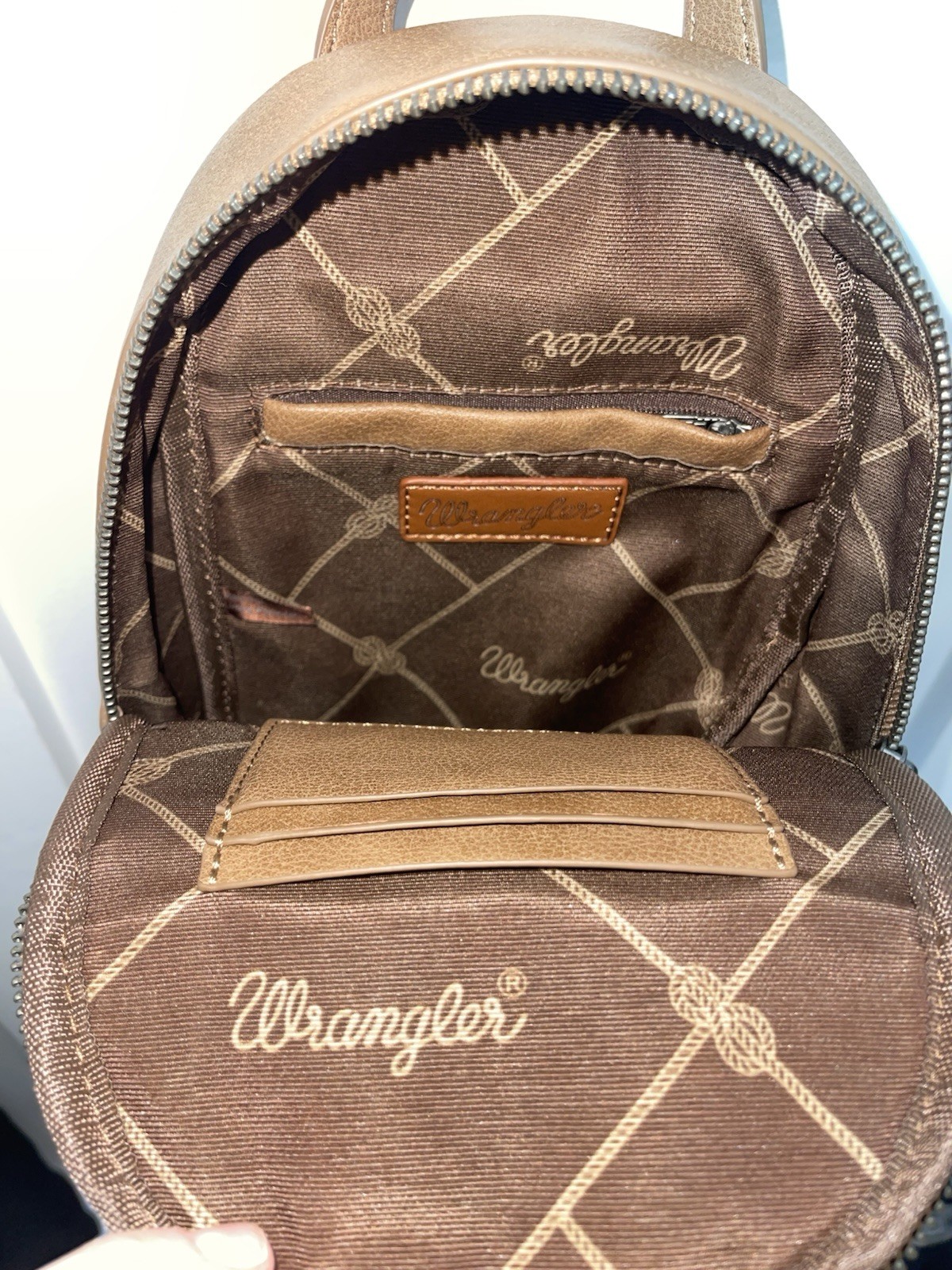 Wrangler Ladies Denim Patchwork Mini Backpack WG1… - image 4