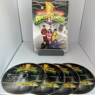 Mighty Morphin Power Rangers: Season 3, DVD NTSC, Full Screen, Color, Box se