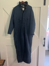 Walls Zero Zone Coveralls Mens Large Regular Blue Insulated Workwear Zip 42-44