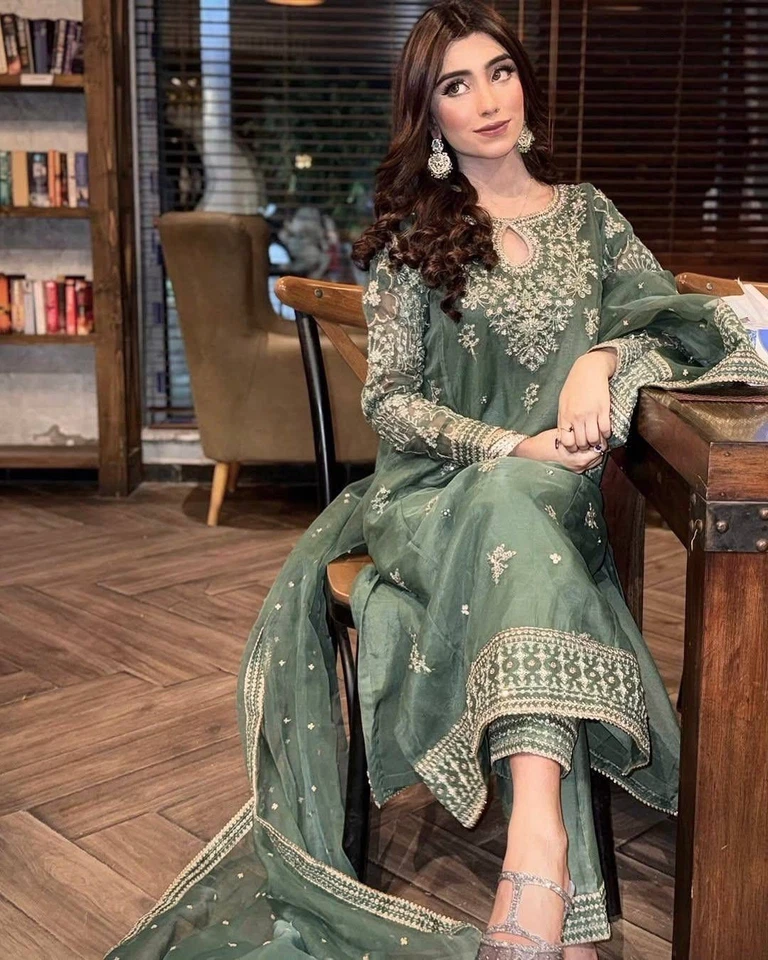 Pakistani Dress Salwar Kameez Ready To Wear Suits Indian Wedding Party Bollywood - Image 2 of 4