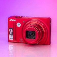 Nikon Coolpix S9100 red 12.1MP 18x Compact Digital Camera English Language