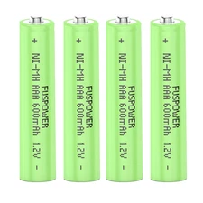4Pcs 1.2V AAA NI-MH Rechargeable Battery 1.2V 600mAh 3A Batteries PKCELL US