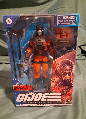 Hasbro G.I. Joe Classified Series Gabriel "Barbecue" Kelly Orange Suit NIB