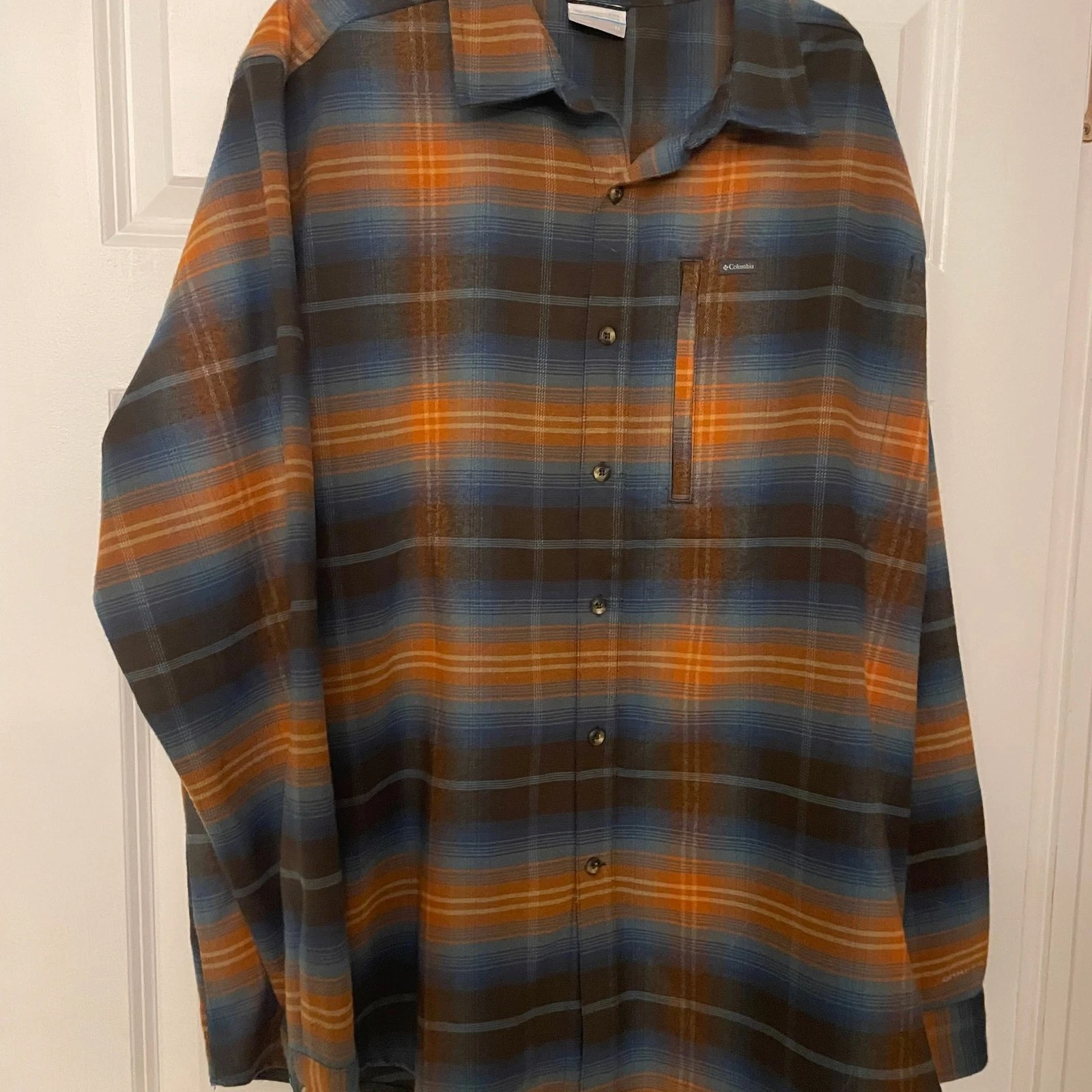 Columbia Outdoor Elements II Men's Flannel Shirt, Oversize Tartan Pattern