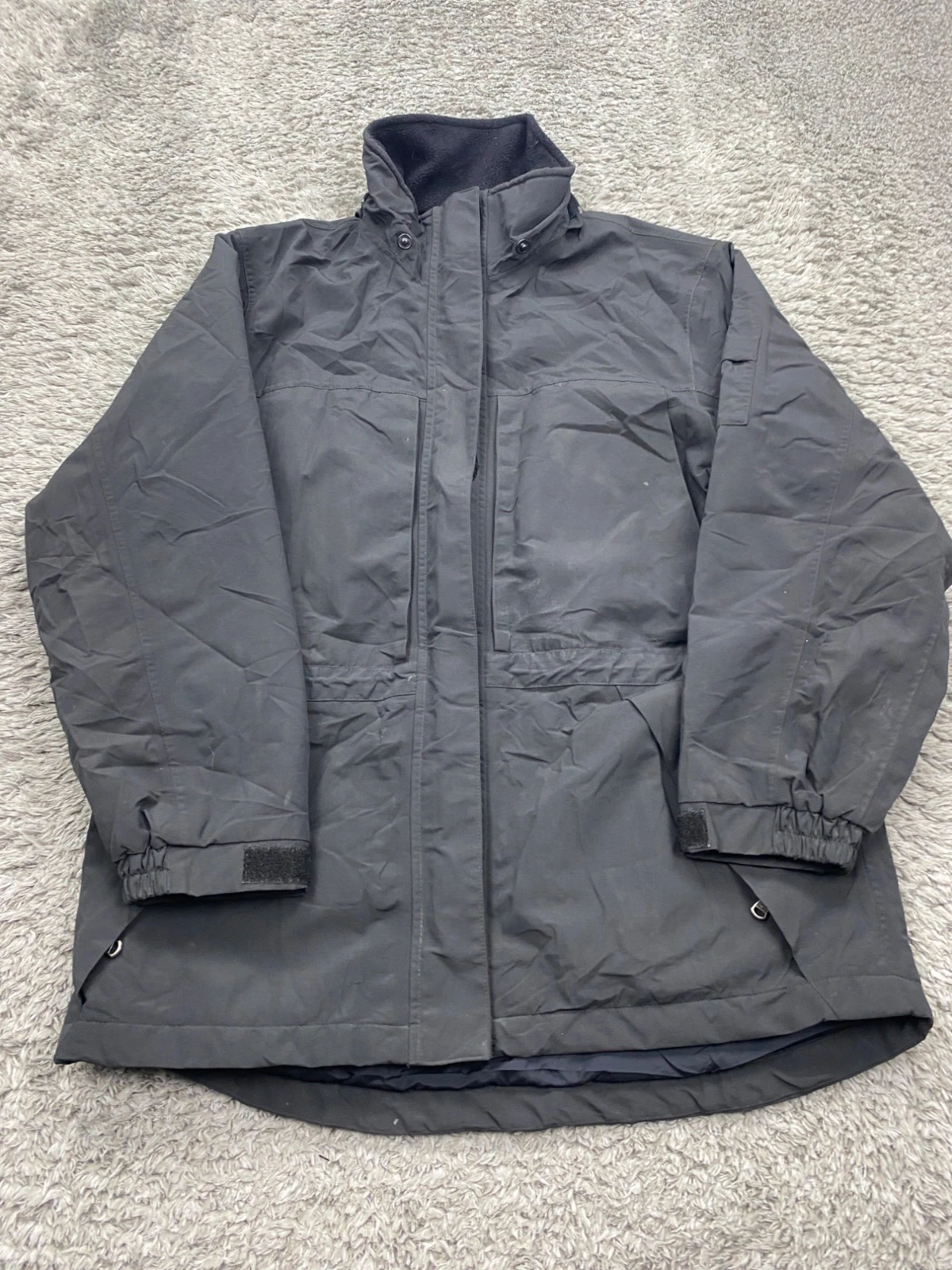 Eddie Bauer Jacket Men Small Ebtek Weather Edge Insolated Parka Chore Coat Vtg