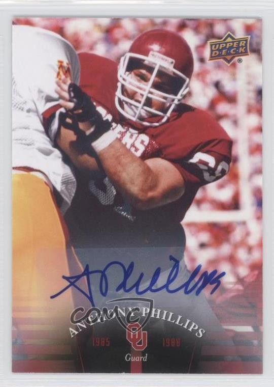 2011 Upper Deck University of Oklahoma Auto Anthony Phillips #51 Auto 0p5