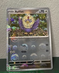Rufflet 077/086 Black Bolt Master Ball Pattern Holo