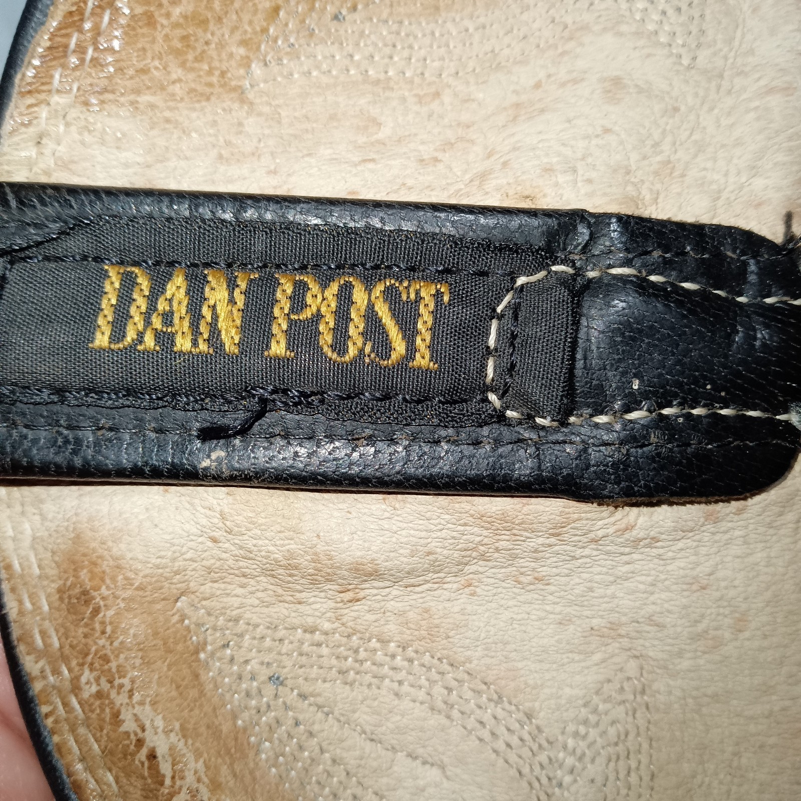 Vintage Dan Post Black Lizard Patchwork Cowboy Bo… - image 9