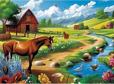 300 Pieces Puzzles for Adults WSCXSC Jigsaw Puzzles Games Brain Teaser Thick