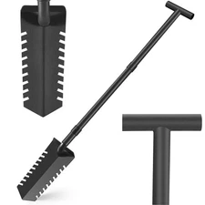 40" Metal Detecting Shovel Digging Tool, T-Handle Metal Detector Shovels, Roo...