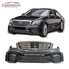 Front Bumper For Mercedes Benz 2014-17 W222 S Class Upgrade To 18+ S65 AMG Style