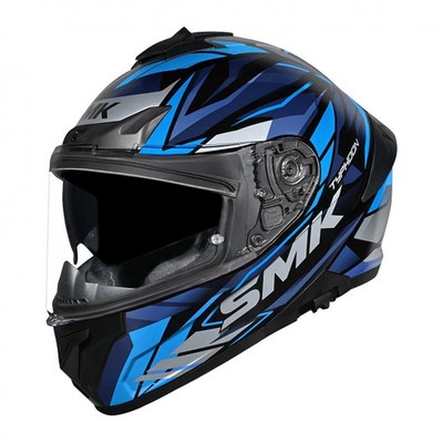 SMK Motorrad Road | Sporthelm - Typhoon Rival GL256 (schwarz/blau/hellblau)