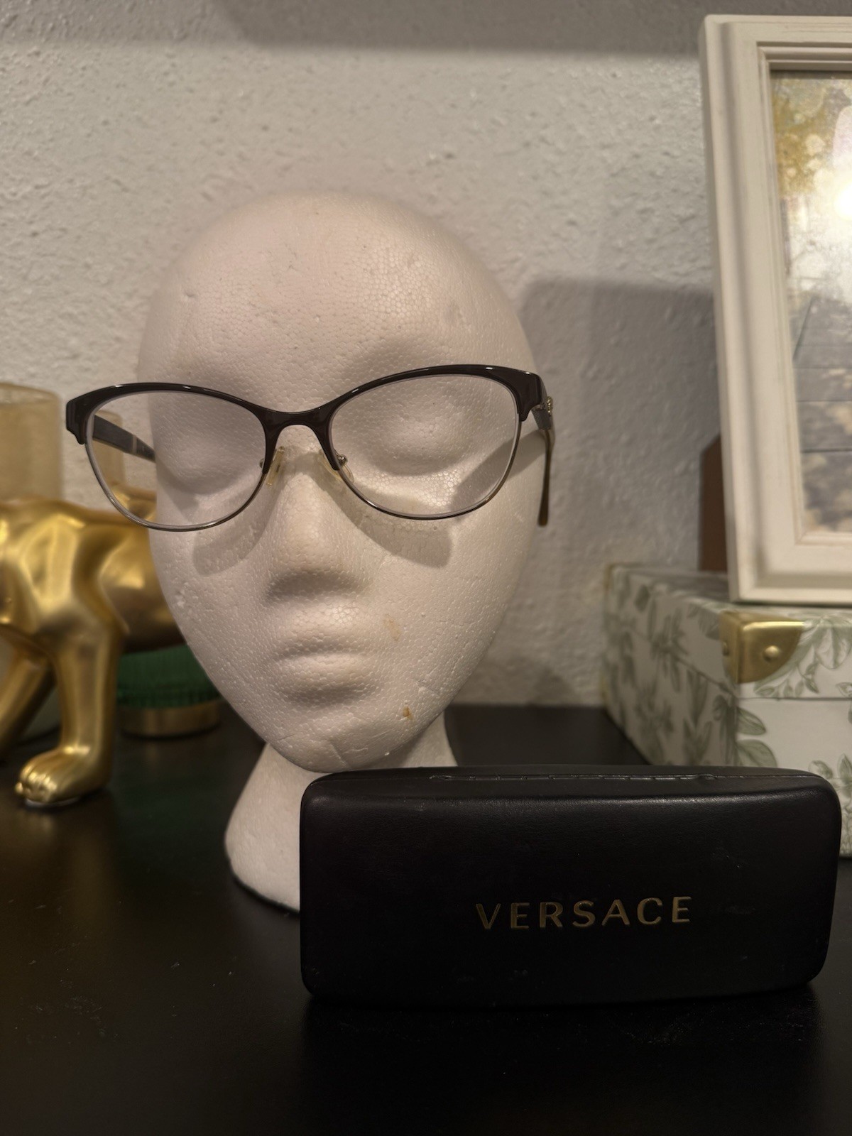 Versace Tortoise Eyeglass Frames Authentic Made I… - image 1