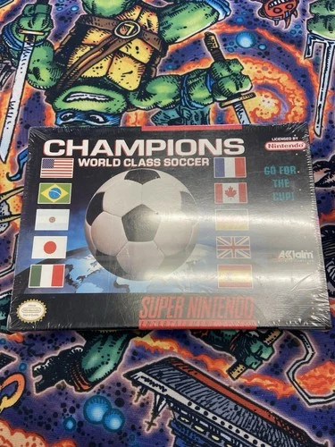 🔥 Champions World Class Soccer – SNES (1994) – FACTORY SEALED! 🔥