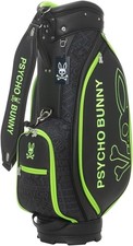 PSYCHO BUNNY Golf Men's Caddy Bag FLAGSHIP 9 x 46 inch 4.3kg Black PBMG5FC3