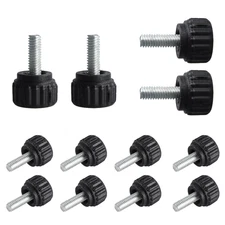 12PCS M4 x 10mm Brass Knurled Thumb Screws for DIY Electronics Furniture Repair