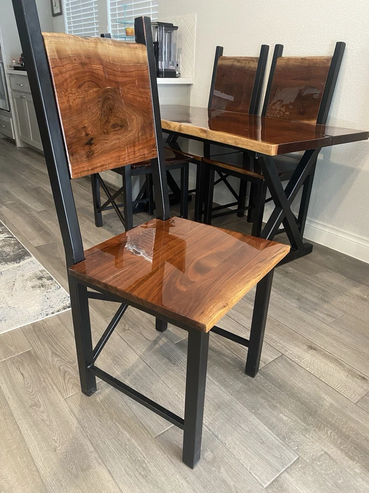 Black Walnut With Steel Frame - Image 4 of 4