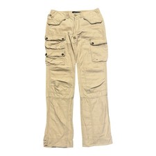 Vintage Ralph Lauren Military Cargo Pants Womens Size 6 Beige Paratrooper Combat
