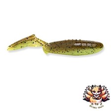 NEW Keitech Glide Camaron 3.5-inch 401 Green Pan Shaft