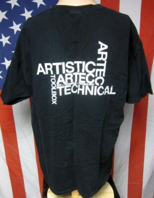 ARTEC beat-up T shirt XL software Art Technique Technology tee artistic Germany 
