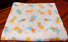 Handmade Vintage 40"x 42" Teddy Bear Baby Receiving Blanket Crib Nursery 300