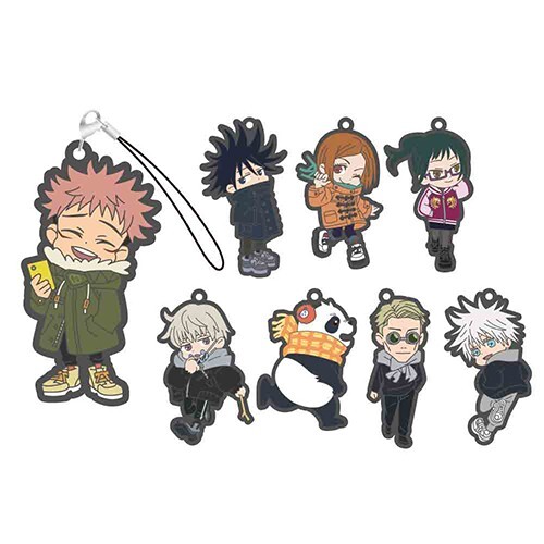 MAPPA Jujutsu Kaisen Rubber Key Chain Seaside Complete set Anime JJK Exhibition - Afbeelding 1 van 4