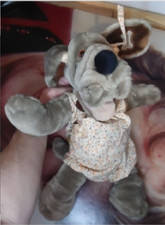 vtg 1981 WRINKLES plush dog puppet - ganzbros - AB4