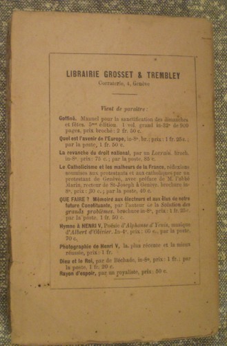 ÉTUDE POLITIQUE / M. LE COMTE DE CHAMBORD / CORRESPONDANCE DE 1841 À 1871 - Picture 2 of 7