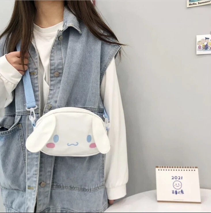 Kawaii Cute Cinnamoroll Plush Cross-Bagging - Kawaii Fashion Shop Lindas roupas asiáticas japonesas Harajuku fofas da moda Kawaii