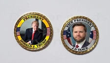 President Donald Trump Vice President JD Vance inauguration novelty coin