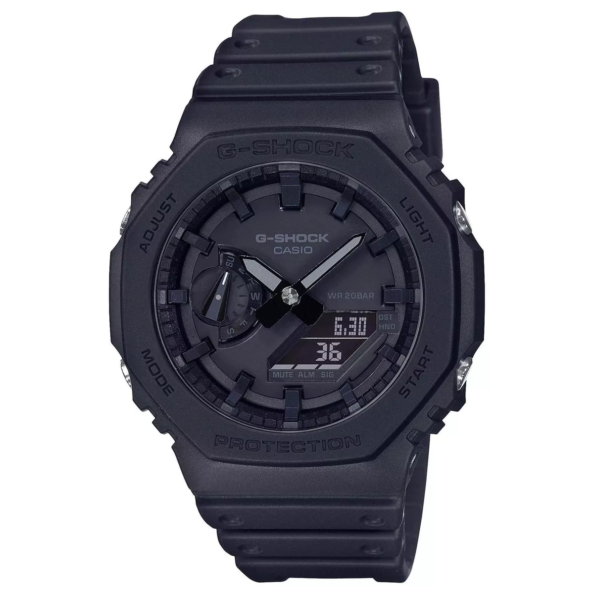 Casio Men s Watch G Shock Black Resin Strap Anti Magnetic Ana Digital GA2100 1A1