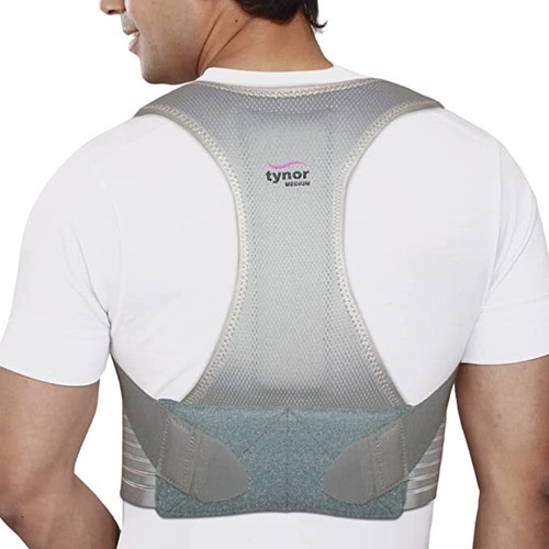 TYNOR Posture Corrector, Grey Color, For Men & Women | Free Shipping